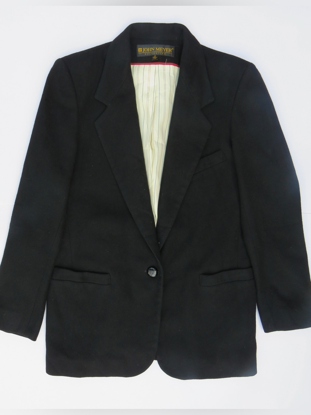 Vintage John Meyer Collection 100% Camel Hair Coat Black